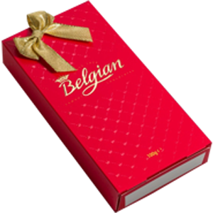 Belgian Chocolate pralines with ribbon 100g The Belgian