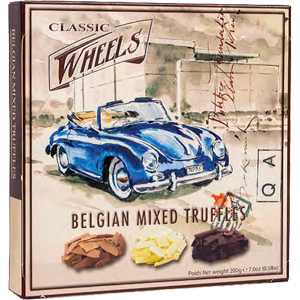 Belgian mixed truffles 200g Classic wheels