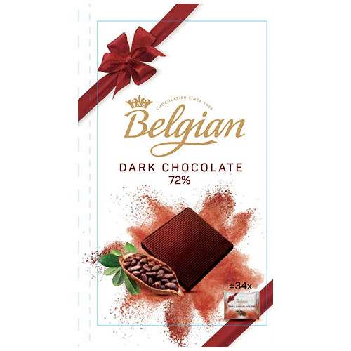 Belgian Chocolate pralines with ribbon 100g The Belgian