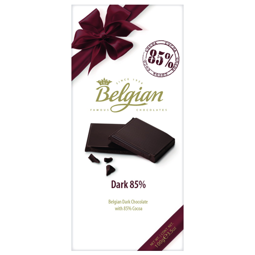 Belgian Chocolate pralines with ribbon 100g The Belgian