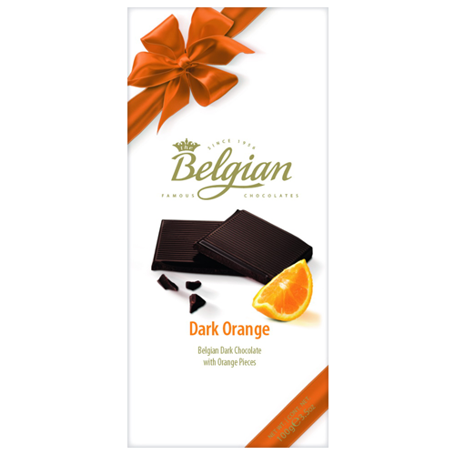 Belgian Chocolate pralines with ribbon 100g The Belgian