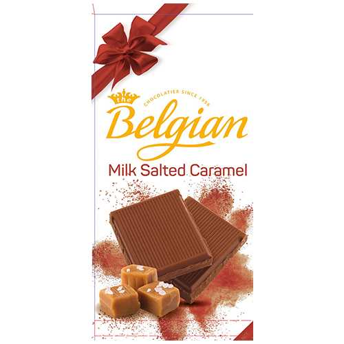 Belgian Chocolate pralines with ribbon 100g The Belgian