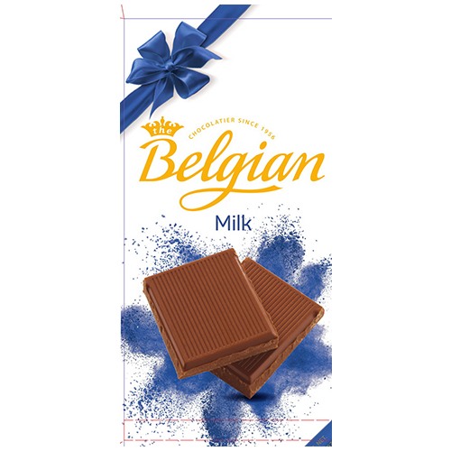 Belgian Chocolate pralines with ribbon 100g The Belgian