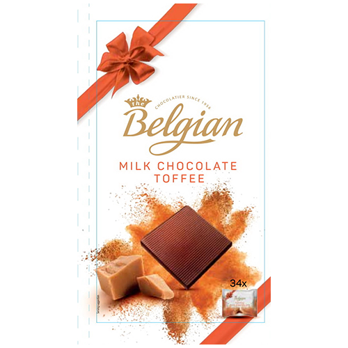 Belgian Chocolate pralines with ribbon 100g The Belgian