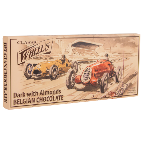 Milk chocolate cars 200g Classic wheels