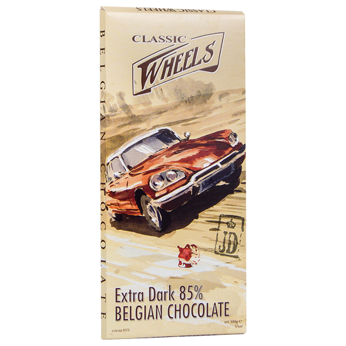 Milk chocolate cars 200g Classic wheels