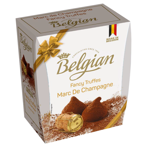 Trufle šampanj posute kakao prahom The Belgian 200g 