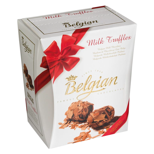 Belgian Chocolate pralines with ribbon 100g The Belgian