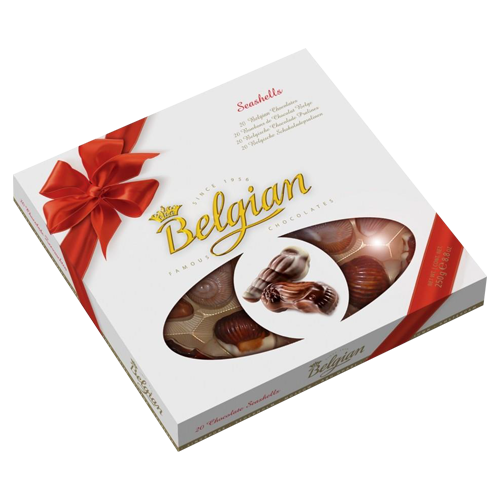 Belgijske čokoladne Školjkice red The Belgian 250g 