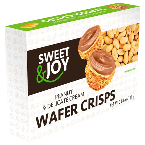 Wafer crisps with peanut&delicate cream 110g Sweet&Joy